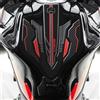 Resin Bike Adesivi Moto Compatibile con Kawasaki Z650 2024-2025 Candy Persimmon Red/Ebony. Protezioni Paraserbatoio da Urti e Graffi. Adesivi Resinati con Effetto 3D Made in Italy