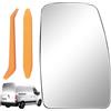 TXErfolg Vetro specchietto Destra per Renault Master 2010-2021/Opel Movano 2010-2023