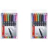 Stabilo OHPen universal Medio permanente colori assortiti - Astuccio da 8 & OHPen universal Penna Permanente colori assortiti - Astuccio da 8