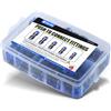 TAILONZ PNEUMATIC Raccordi a pressione diritti in plastica a sgancio rapido per linea d'aria per 4 6 8 10 12 tubi (125 pezzi)