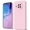 GOGME Cover per Xiaomi Mi 10T Lite Liquido Silicone Custodia con Fodera Microfibra Antigraffio Antiurto Protezione Sottile e Morbida TPU Case, Rosa