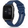 Tobfit Cinturino per Garmin Venu Sq Music, 20mm Cinturino in Silicone Sportivo per Garmin Venu Sq 2 Music/Venu Sq 2 /Venu Sq/Venu/Venu 2 Plus (1Blu navy)