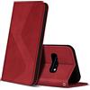 ZONNAVI Cover per Samsung Galaxy S10e, Flip Custodia Pelle PU con [Slot Cart] [Supporto Stand] [Magnetica], Cover a Libro Portafoglio per Samsung Galaxy S10e (Rosso)