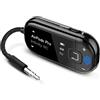 Avantree Voyager - Adattatore Bluetooth 5.4 Per Aereo Con Schermo OLED Per Cuffie E AirPods, Chipset Qualcomm, aptX Adaptive, Supporto Auracast, Trasmettitore Audio Wireless AUX 3,5 mm Per Viaggi