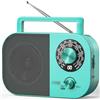 Padwa Lifestyle Radio Portatile AM, FM, SW, FM Radio Portatile con Alimentazione a Rete e a Batteria, Altoparlante Integrato e Jack per Cuffie per Uso Domestico/Esterno/Campeggio/Emergenza.（Blu)