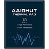 Aairhut Thermal Pad 13W/MK Cuscinetti Termici, 120x120x0.5mm Silicone Cooling Pad GPU Resistenza al Calore Non conduttiva Extreme Odyssey Cover con Dual Film Autoadesivi