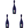 Bottega Prosecco DOC Ufficiale SSC Napoli Edizione Limitata Scudetto Serie A - 750ml (Confezione da 3)