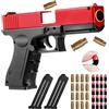 Tanibz Pistola Giocattolo, Soft Foam Bullet Blaster Toy Ricarica Manuale Espulsione Automatica di Bullet Cases per Bambini 12+ Giocattoli Educativi Modello di Pistola
