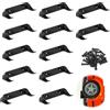 lasuroa 12pz Supporto da Parete per Esposizione Auto, Supporto Verticale per Giochi Auto Mensola Lego Speed Champion (Nero)