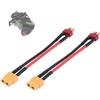 lvifloae 2 Pezzi T Plug a Maschio o Femmina XT60, Maschio o Femmina a T Adattatore Connettore, 2 Pezzi Set RC Adattatore Connettore Convertitore in Silicone (T Plug Male to XT60 Female)