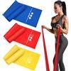 Haquno Elastico Fitness (3 Pezzi) 1.5M/1.8M/2M,con 3 Livelli di Resistenza, è Ideale per Yoga, Pilates, Allenamento di Forza e flessibilità e Stretching