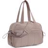 Outplea 20L Borsone Palestra Donna, Leggero Borsone da Viaggio Piccolo per Aeroplano Ragazze, Portatile Borsa Sportivo con Tasca Bagnata per Sport Nascita Lavoro Mare, Marrone