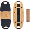 XCMAN Balance Board Trainer in bambù con tappi regolabili - 3 diverse opzioni di distanza | Balance Board per surf, snowboard, sci, skateboard e allenamento yoga