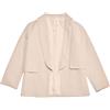 Generic Giacca da Abito Formale con Scialle a Maniche Lunghe da Ragazza, Tasca Interna Frontale Aperta per Bambini Maglie di Marca Bambina