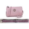 Long & Son Pochette da donna, media, da polso, a tracolla, con cinghie aggiuntive, 23353 (rosa), rosa, One Size