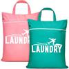 Gebrazy Sacco Portabiancheria Da Viaggio Con Chiusura Lampo, Grande Borsa Da Viaggio, Borsa Per La Biancheria, Impermeabile, Borsa Per Abiti Sporchi, Per Viaggi, Oggetti Da Nuoto, Campeggio (Blu + Rosa)
