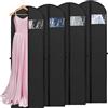 Yimomoyi 4 Pezzi Porta Abiti da Viaggio, 180x60 cm Custodie per Abiti, Copriabiti da Armadio Impermeabilità All'umidità, Borsa per Abiti da Sposa, Copriabiti Antipolvere per Cappotti, Giacca, Camicie e Altro