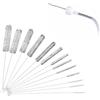 LJFEA Spazzolino per Bottiglie, 13Pcs Spazzola di Pulizia Set Multiuso Spazzola Bottiglia per Pipa, Tastiera, Provetta, Bocca di Bollitore, Lavandino, Bottigliette, Macchina caffè ECC (Bianca)