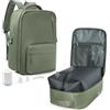 suradar Zaino Sottovuoto Viaggio, Zaino con Sottovuoto Incorporato Travel Trunki 2.0 Bagaglio a Mano Easyjet 45x36x20 Zaini da Viaggio Aereo con 14 Pollici Porta PC Verde militare