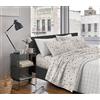 IlGruppone Completo Letto Lenzuola Matrimoniale,100% Cotone, Set Letto, Lenzuolo sopra, sotto e Federe 2 Piazze - Gufi