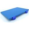 MCM service Tagliere in Polietilene Blu 50 x 40 Spessore 3 - cm Professionale con Fermi