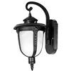 DRIWEI Applique lampada lanterna parete esterna interna vintage 60w ip55 (Nero)
