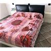 Seamar Copritutto Copridivano Grande Papeete 100% cotone Copriletto 200x230cm Telo Mare (Arancione)