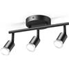 Aigostar Faretti LED Soffitto Orientabili,Lampada da Soffitto GU10,Moderna Plafoniera LED Faretti 3 Luce, 3 Luci Lampadario Camera da Letto Cucina Soggiorno (Lampadine non incluse)
