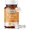 Lifeplan B Complex Mega Multivitaminico Completo con Vitamina B Complex Alto Dosaggio. Vitamina b12, Vitamina b 6, Vitamina b7, Acido Folico, Biotina, Riboflavina, Tiamina (60 Compresse)