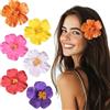 Hifot Hawaii Fiore per Capelli Donna, Fermagli Capelli Bambina, Frangipane Colorate Forcine per Capelli, Clip Accessori Capelli Cerimonia per Sposa Ragazze Festa Spiaggia Nozze Estate 6 Pezzi
