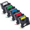 Labelwell 5x Nastro Compatibile per Dynmo D1 6mm 43613 43616 43617 43618 43619 S0720790 S0720780 per Dynmo LabelManager 160 210D 360D 280 420P 500TS 120P PC, PnP Dynmo Labelpoint 100 150 200 250