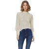 JDY JDYAVERY L/S Lace Top Jrs Noos Maglia a Maniche Lunghe, Sandshell, M Donna