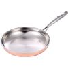 Cracco Padella in Trilaminato Acciaio Inox, Alluminio e Rame, Ø 28 cm, profondità: 5 cm, capacità: 2,6 Litri, MasterPro