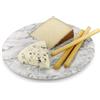 Homiu Tagliere rotondo in marmo | Protezioni per piano di lavoro resistenti al calore | Tagliere antiscivolo | Accessori da cucina | Tagliere in marmo resistente | Facile da pulire
