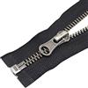ByaHoGa 2 pezzi 30 cm #5 chiusura lampo in metallo con chiusura lampo divisibile per giacche, cappotti da cucito (argento anticato)