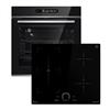 KKT KOLBE Cucina: 60cm Forno da incasso EB8017ED + 59cm Piano Cottura Induzione IH85901FZ | Catalisi | Funzione pizza | Griglia | Circolazione dell'aria | Aria calda | Timer automatico | SET8017IH592FZ