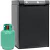 SMETA Frigorifero Trivalente Camper, Frigo 12V/220V/Gas, 60L, Frigorifero a Gas per Campeggio, Caravan, Furgone, Camper, Camion, Viaggio, Casa Mobile,Silenzioso,Nero