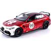Burago Bburago- Collezione in Miniatura Auto, Colore Alfa Red White, 11049R/W - NUOVO