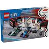 LEGO City Garage con Monoposto Mercedes-AMG e Alpine F1, Auto da Corsa Giocattol