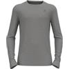 Odlo (TG. L) Odlo Uomo Maglietta termica a maniche lunghe MERINO 200, Odlo Steel Grey