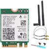WEELIAO Scheda adattatore Intel WiFi 6 AX200 M.2, Dual Band 802.11ax, fino a 2,4 Gbps, Bluetooth 5.2, compatibile con Windows 10/11