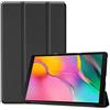 Saturcase, custodia per Samsung Galaxy Tab A 10.1 (2019), in pelle PU, pieghevole, con supporto, custodia protettiva per tablet Samsung Galaxy Tab A 10.1 (2019) SM-T510 T515 Nero