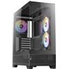 Antec CX700 RGB Elite Mid Tower - Case da gioco per PC, in vetro temperato, colore: nero