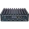HUNSN Fanless Industrial PC, Mini Computer, IPC, Core I5 1235U, Windows 11 / Linux Ubuntu, IX12, Wi-Fi 6, BT 5.2, 4 x HDMI, 2 x LAN, 4 x COM COM1/2 for RS232/RS485, TPM2.0, 32G RAM, 1TB SSD