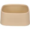 Flamingo Ciotola per Cibo E Acqua Zara Quadrata Beige 15x15x6CM 900ML