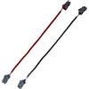 PTJJXA 2 Pezzi Clip per Cappello, 30cm Clip Antivento per Cappello, Cappello Fermacorda, Fermi per Cappelli con Cordino per Pesca Canottaggio Viaggi Campeggio Escursionismo Caccia, Nero e Rosso (A)