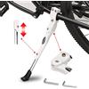 ANWONE Cavalletto Bici MTB 22-28 Pollici,Regolabile Laterale Cavalletto per Bicicletta,Universale Cavalletto Mountain Bike in Lega di Alluminio per Bici Vintage/BMX/700c/MTB-Bianco
