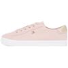 Tommy Hilfiger Donna Sneakers Vulcanizzate Canvas Lace Up Eleganti, Giallo (Meringue), 36