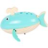 Small Foot Giocattolo Acquatico Balena con Carica in Legno, Giocattolo con Carica Acquatico, per Bambini dai 24 Mesi
