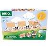 BRIO World - Treno in Legno da Dipingere, Fai da Te Personalizzabile, Accessorio Pista Trenino, Set Costruzioni in Legno, Compatibile con Tutti i Prodotti BRIO, Giocattolo per Bambini 5+ Anni